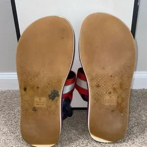 Gucci “NS Nylon Poppy” Sandals. From Saks Fifth at Lenox Mall Atlanta, GA Gucci Bedlam Sandals main image 2